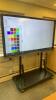 IBT - 75" 4K Interactive Android Touch Screen Display with stand - damaged panel with some pixels out on left hand side but works - 12