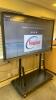 IBT - 75" 4K Interactive Android Touch Screen Display with stand - damaged panel with some pixels out on left hand side but works - 15