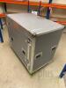 Large Flight Case on locking heavy duty castors - with internal rack space - and drawer system