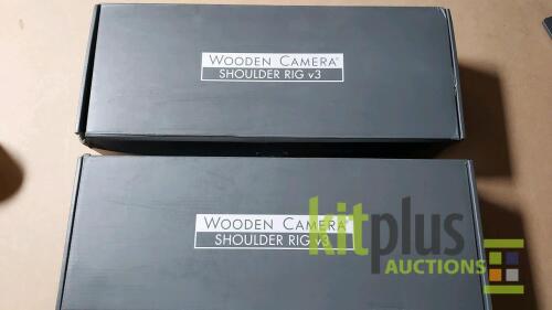 (Qty x2) Wooden Camera - Shoulder Rig v3 (Pro) Brown Leather