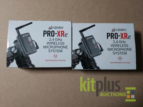 2x units, Azden 2.4GHz Digital Wireless Mic System