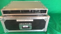 Wisycom MTK952 Transmitter Intercom in protective casing contained in a metal Flight Case, no cables supplied