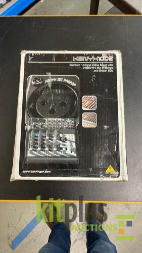 Behringer XENYX1002 Premium 10 input 2 bus Mixer with XENYX Mic Preamps & British EQ