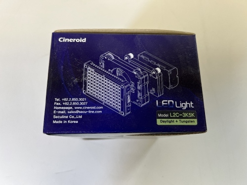 Cineroid L2C-3K5K LED Tungsten Light.