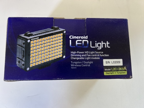 Cineroid L2C-3K5K LED Tungsten Light.