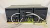 (Qty 3) Panasonic WV-5000B 5 inch B/W CRT monitors in rack - 7