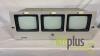 (Qty 3) Panasonic WV-5000B 5 inch B/W CRT monitors in rack - 2