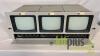 (Qty 3) Panasonic WV-5000B 5 inch B/W CRT monitors in rack - 3