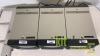 (Qty 3) Panasonic WV-5000B 5 inch B/W CRT monitors in rack - 5