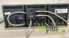 (Qty 3) Panasonic WV-5000B 5 inch B/W CRT monitors in rack - 6