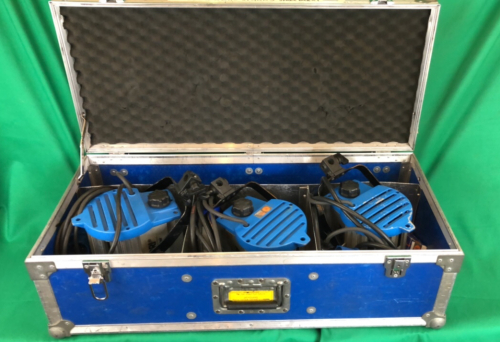 3 x Arri 650w lights contained in manufacturers box complete with cables