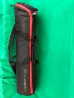 Manfrotto 504 HD Tripod head with legs, floor spreader and pan bar in original carry bag. - 12