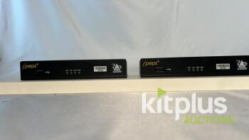 (QTY 2) Adder IPEPS-PLUS Standalone KVM-over-IP unit (digital video & USB) for remote VNC access including local console port.