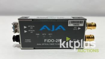 (QTY 1) AJA FIDO-2R 2-Channel Single Mode LC Fiber to 3G-SDI Receiver