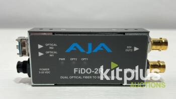 (QTY 1) AJA FIDO-2R 2-Channel Single Mode LC Fiber to 3G-SDI Receiver