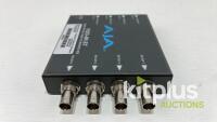 (QTY 1) AJA FIDO-4RST 4-Channel Single-Mode ST Fiber to 3G-SDI Receiver - 4