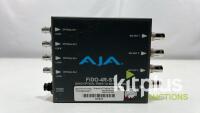 (QTY 1) AJA FIDO-4RST 4-Channel Single-Mode ST Fiber to 3G-SDI Receiver