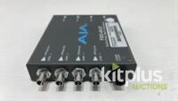 (QTY 1) AJA FIDO-4RST 4-Channel Single-Mode ST Fiber to 3G-SDI Receiver - 3