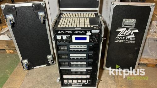 [QTY1] Avolites ART2000 24U Switch frame power unit built in to flight case