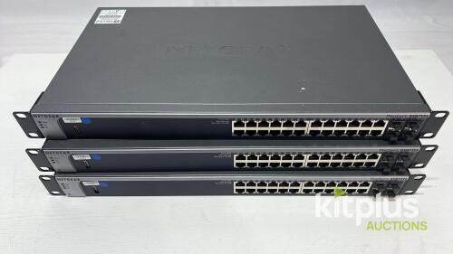[QTY3] Netgear GSM7224 Switch,24 port + 4 fibre