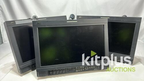 [QTY3] JVC DT-V17G1 Monitor,17",LCD/IPS,widescreen,multiformat,1366x768 only,2x 3G/HD/SD-SDI ,composite & DVI-D inputs