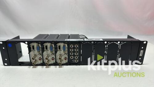 [QTY1] Datavideo RMK-2 Rackmount Kit with 3x DAC-70 Datavideo units fitted on to rackmount kit