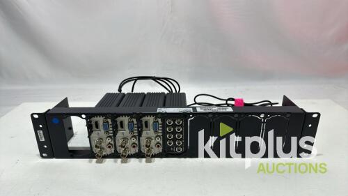 [QTY1] Datavideo RMK-2 Rackmount Kit with 3x DAC-70 Datavideo units fitted on to rackmount kit