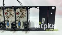 [QTY1] Datavideo RMK-2 Rackmount Kit with 3x DAC-70 Datavideo units fitted on to rackmount kit - 4