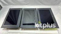 Vutrix 17inch monitors with rear connections shown. (Qty 3)