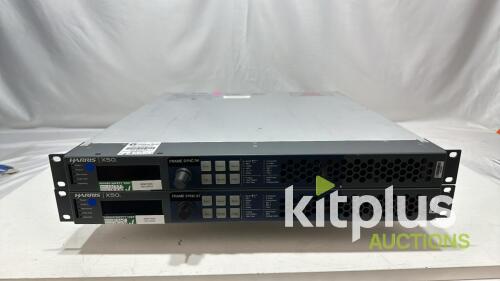 [QTY2] HARRIS X50-AV-2PS X50 Intelligent Frame Synchronizer Up/Down Cross Converter 3G/HD/SDI active options 3G and Fiber.