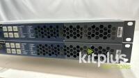 [QTY2] HARRIS X50-AV-2PS X50 Intelligent Frame Synchronizer Up/Down Cross Converter 3G/HD/SDI active options 3G and Fiber. - 3