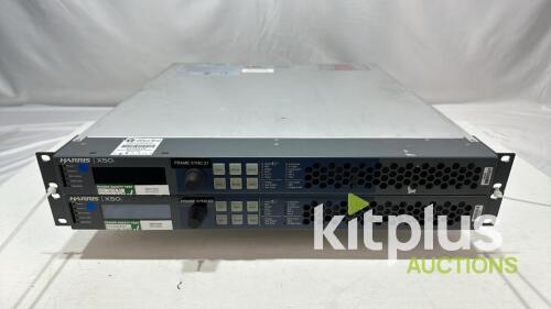 [QTY2] HARRIS X50-AV-2PS X50 Intelligent Frame Synchronizer Up/Down Cross Converter 3G/HD/SDI active options 3G and Fiber.