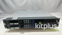 [QTY2] HARRIS X50-AV-2PS X50 Intelligent Frame Synchronizer Up/Down Cross Converter 3G/HD/SDI active options 3G and Fiber.