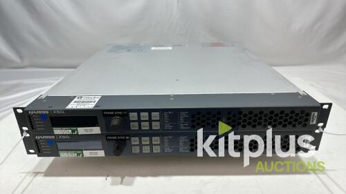 [QTY2] HARRIS X50-AV-2PS X50 Intelligent Frame Synchronizer Up/Down Cross Converter 3G/HD/SDI active options 3G and Fiber.