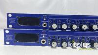 (QTY 2) CTP Systems Prehear 2040 Audio monitoring/mixing unit,10x stereo inputs,1U - 2