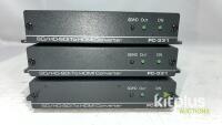 (QTY 3) Kramer digitools FC-331, SD/HD to HDMI converters - no power supplies - 4