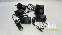 (Qty 6)  ISHE power supplies - 5v dc Mean well GST 18A05-EM, loose