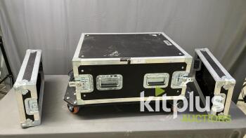 Flights Case contaning Power surge protection unit and TP link managed Switch
