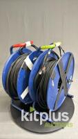 Cable Drums with power, ethernet and lighting Control (DMX)