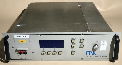 ETM 3U rack 350W HPA. 350 Watt KU Band TWT Amplifier.