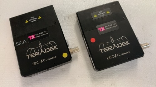 2x Teradek Bolt Sidekick Receiver