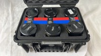 Set of 6x Veydra MFT Lenses in Black Hard Plastic Case