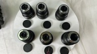 Set of 6x Veydra MFT Lenses in Black Hard Plastic Case - 5