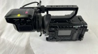 Sony PMW-F55 Broadcast Camera with DVF-EL100 Viewfinder, top handle and V-Lok battery backplate - 16