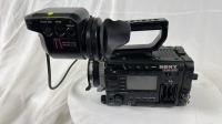 Sony PMW-F55 Broadcast Camera with DVF-EL100 Viewfinder, top handle and V-Lok battery backplate - 15