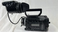 Sony PMW-F55 Broadcast Camera with DVF-EL100 Viewfinder, top handle and V-Lok battery backplate - 14