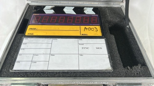 Ambient Clockit Timecode Master Slate ACD101 + Slate in Flightcase