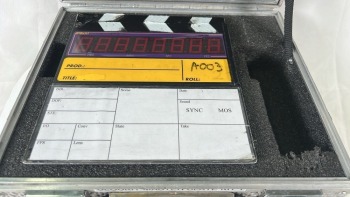 Ambient Clockit Timecode Master Slate ACD101 + Slate in Flightcase