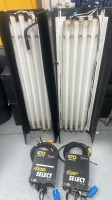 2x  Kino 4ft FIX 4804 light Kit with 2x ballasts with tubes shown