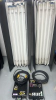 2x  Kino 4ft FIX 4804 light Kit with 2x ballasts with tubes shown